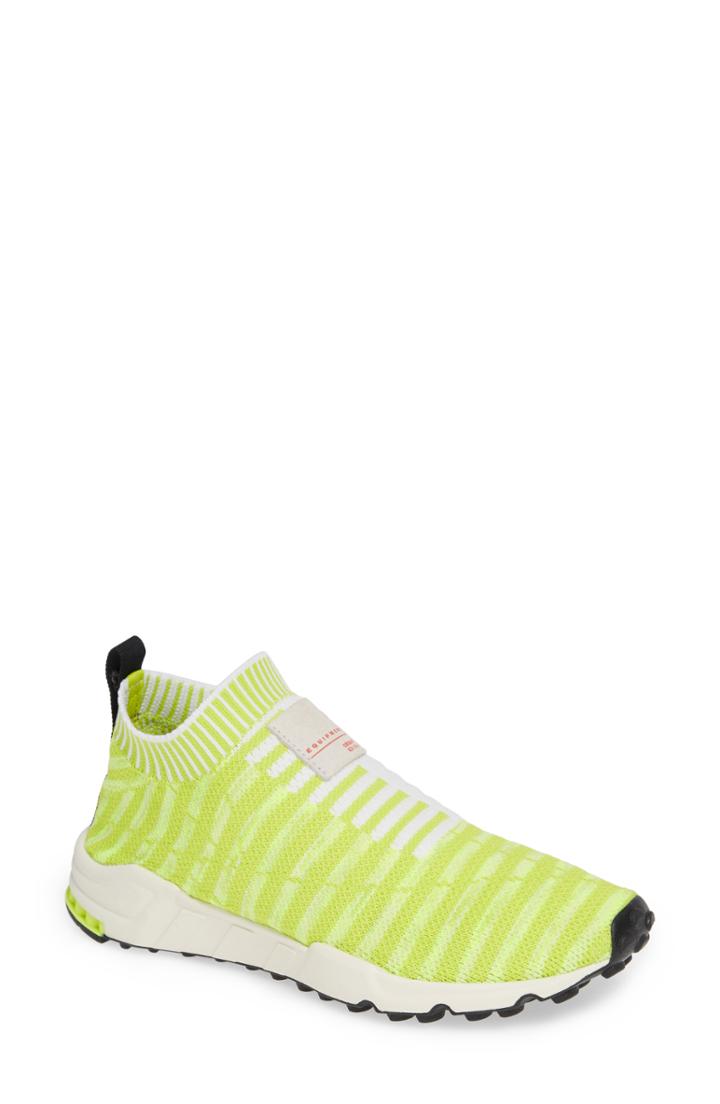 Women's Adidas Eqt Support Sock Primeknit Sneaker .5 M - Green