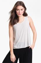 Women's Eileen Fisher Scoop Neck Silk Tank - White