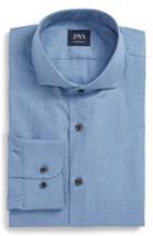 Men's John W. Nordstrom Traditional Fit Solid Dress Shirt .5 - Blue