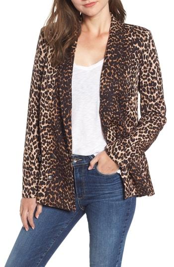 Women's Paige Karissa Leopard Print Blazer - Brown