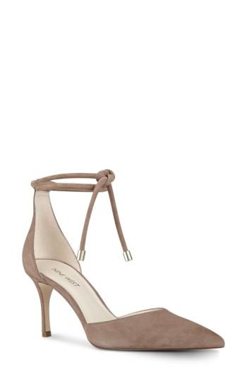 Women's Nine West Millenio Ankle Wrap Pump .5 M - Beige