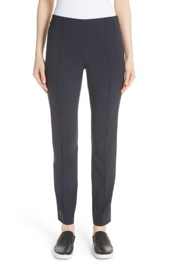Women's Lafayette 148 New York Gramercy Stretch Wool Pants - Blue