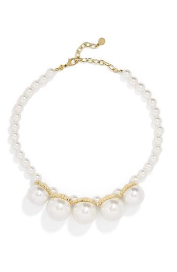 Women's Baublebar Imitation Pearl Statement Necklace