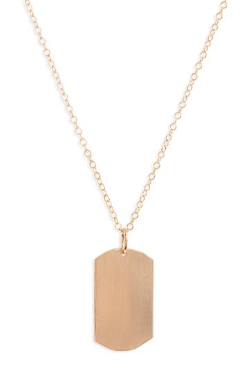 Women's All The Wire Dog Tag Necklace