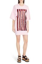 Women's Kenzo Sequin Stripe Oversize T-shirt Dress