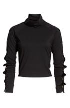 Women's Ivy Park Armour Popper Sleeve Top - Black