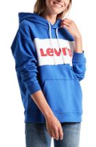 Women's Levi's Logo Colorblock Hoodie - Blue
