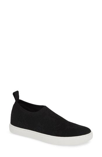 Women's Kenneth Cole New York Keeley Floral Knit Slip-on Sneaker M - Black