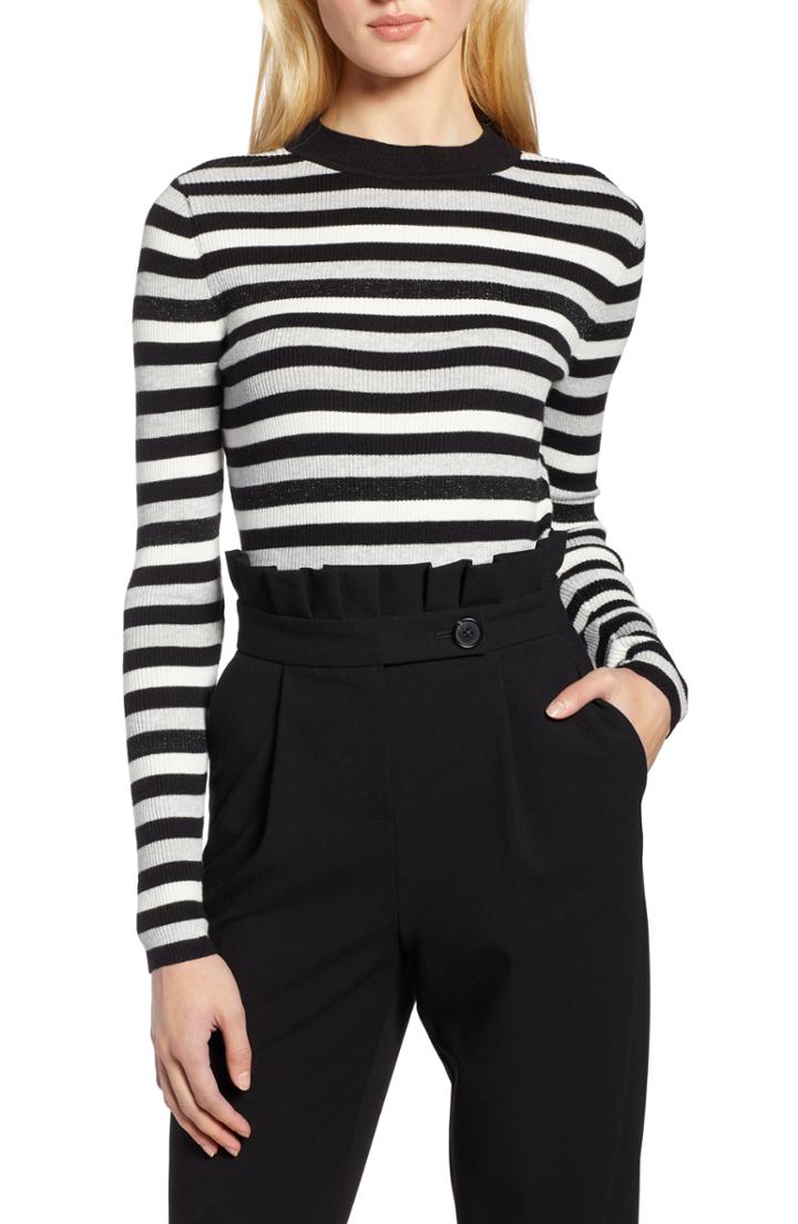 Women's Halogen X Atlantic-pacific Ribbed Polo Sweater