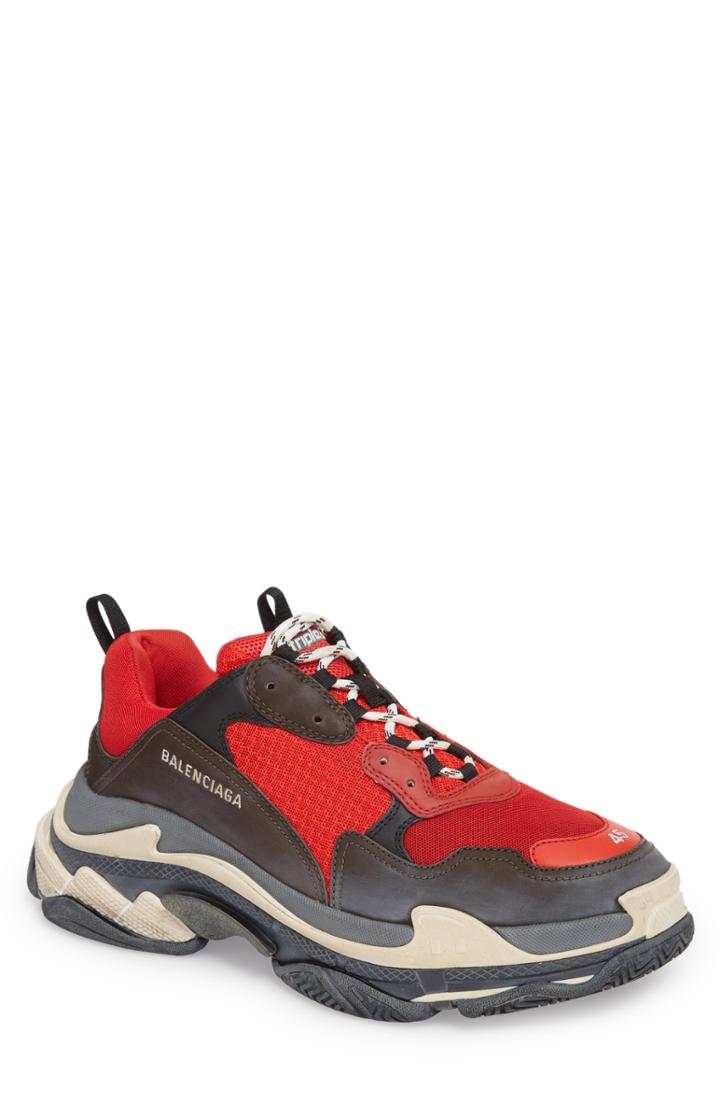 Men's Balenciaga Triple S Retro Sneaker Us / 40eu - Red