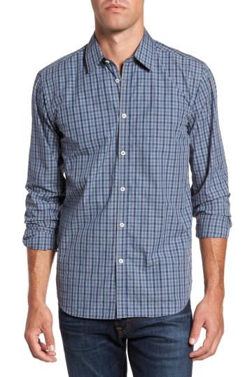 Men's Jeremy Argyle Slim Fit Check Sport Shirt - Grey