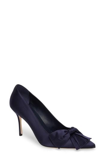 Women's Manolo Blahnik Beccara Bow Pump .5us / 36.5eu - Blue