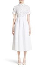 Women's Co Cotton Broderie Anglaise Shirtdress - White