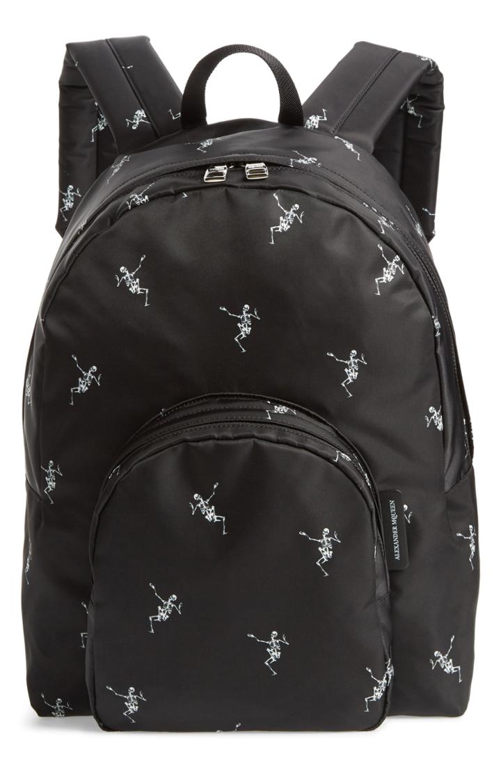 Men's Alexander Mcqueen Dancing Skeleton Backpack -