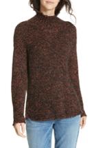 Women's Eileen Fisher Marled Organic Cotton Blend Sweater, Size - Brown