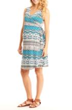 Women's Everly Grey 'tania' Sleeveless Maternity/nursing Wrap Dress - Blue