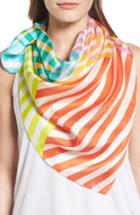 Women's Echo Cambon Stripe Silk Square Scarf
