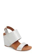 Women's Gentle Souls Inka Wedge Sandal .5 M - Metallic