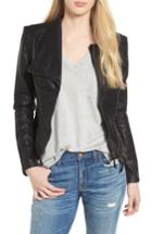 Women's Blanknyc Faux Leather Jacket, Size - Black