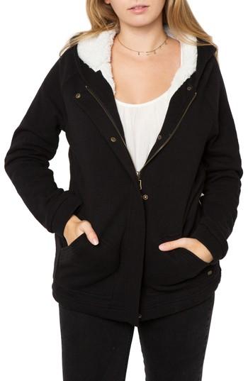 Women's O'neill Lorimer Fleece Lined Hoodie - Black