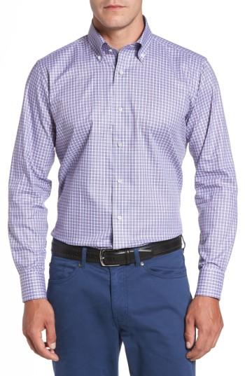 Men's Peter Millar Overlook Microcheck Sport Shirt