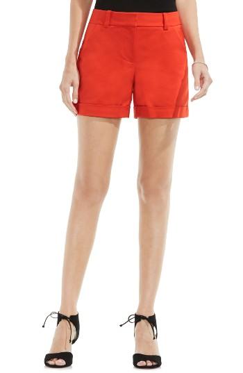 Women's Vince Camuto Cuffed Shorts - Red