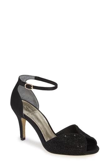Women's Adrianna Papell Fifi Ankle Strap Sandal .5 M - Black
