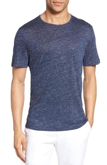 Men's Zachary Prell Monad Colorblock Linen T-shirt - Blue