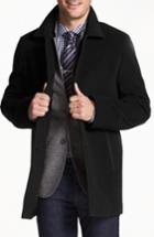 Men's Cole Haan Italian Wool Blend Overcoat - Black