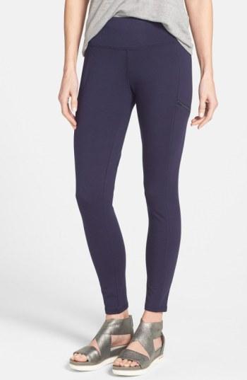 Women's Eileen Fisher Stretch Knit Skinny Pants, Size - Blue