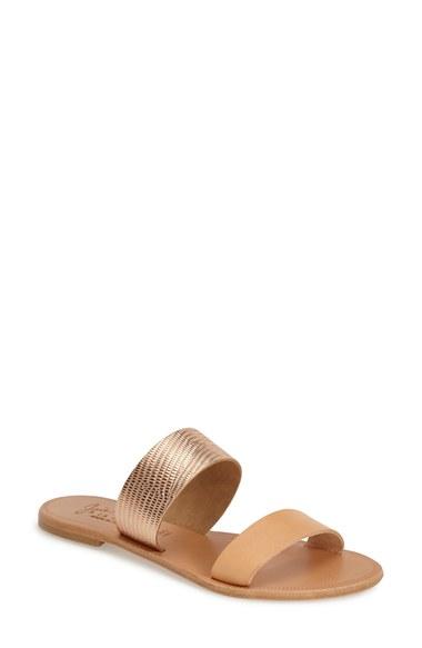 Women's Joie A La Plage 'sable' Leather Slip-on Sandal Us / 36eu - Beige