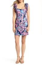 Women's Lilly Pulitzer Devina Ruffle Strap Dress - Blue