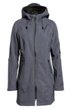 Women's Ilse Jacobsen Fit Hooded Raincoat, Size 36 - Blue