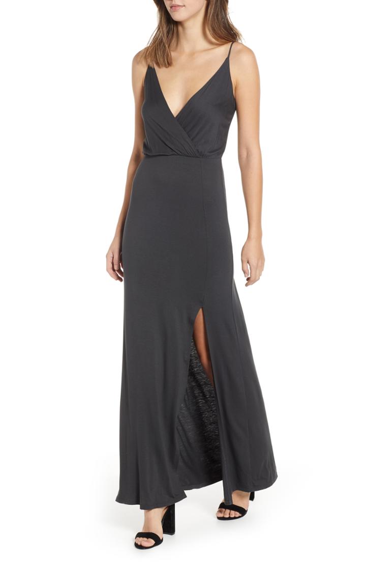 Women's All In Favor Surplice Neck Knit Maxi Dress