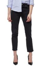 Women's Topshop Moto Straight Leg Jeans W X 34l (fits Like 33-34w) - Black