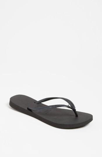 Women's Havaianas 'slim Crystal Glamour' Flip Flop /42 Br - Black