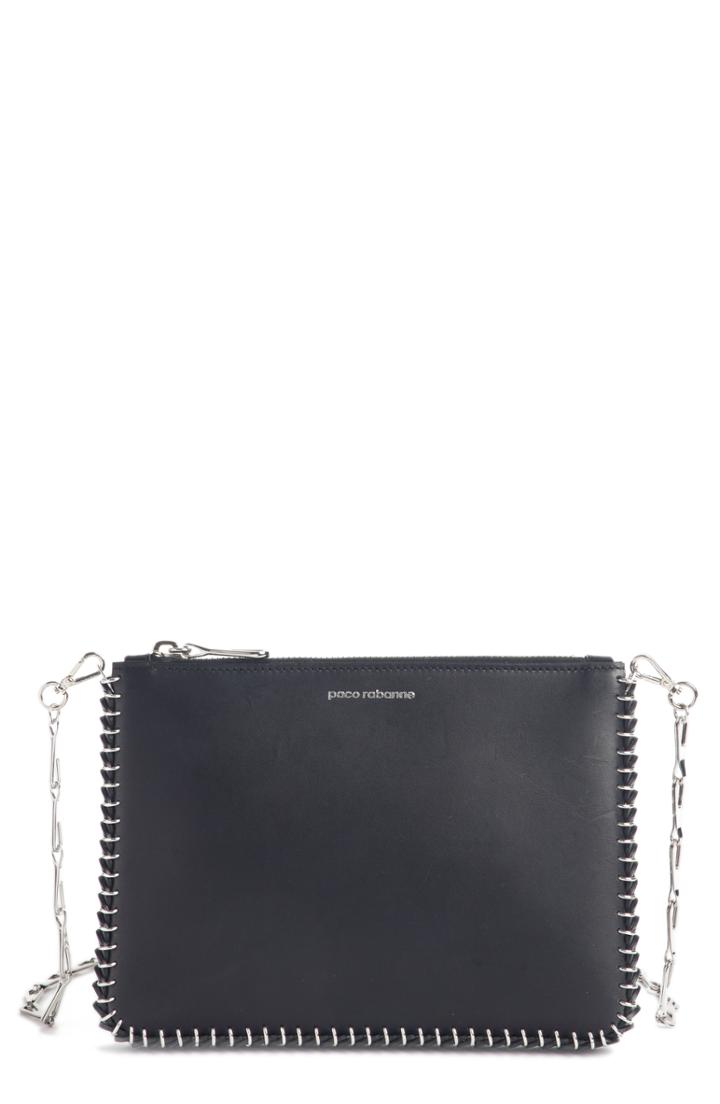 Paco Rabanne Calfskin Leather Crossbody Bag -