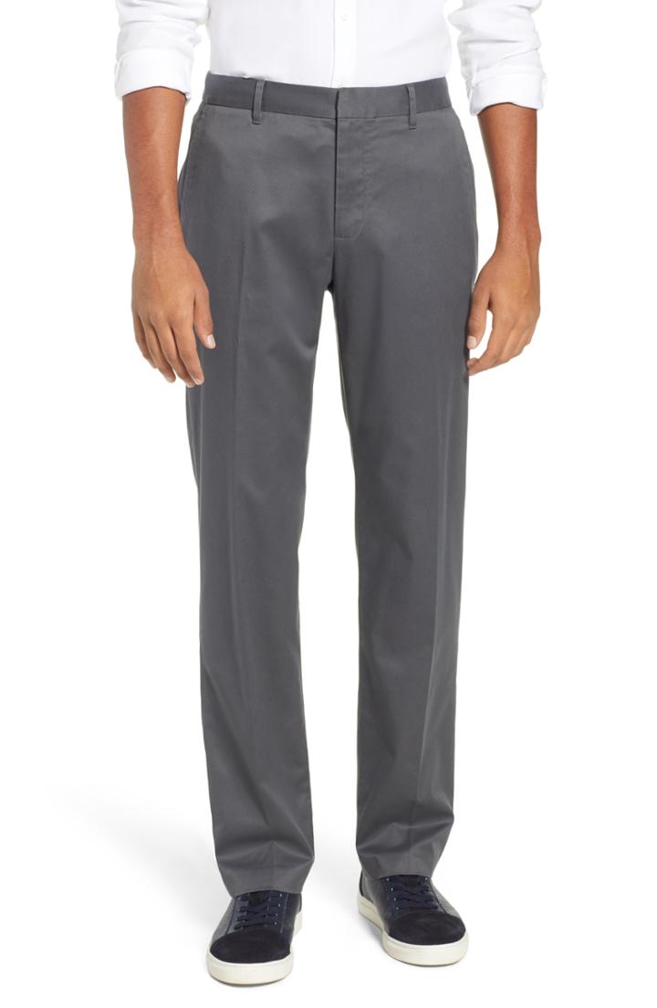 Men's Bonobos Weekday Warrior Straight Leg Stretch Dress Pants X 30 - Grey