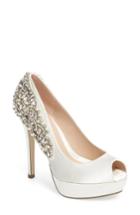 Women's Pink Paradox London Indulgence Peep Toe Pump M - Ivory