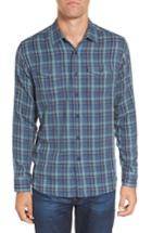 Men's Grayers Smith Double Cloth Plaid Sport Shirt, Size - Blue