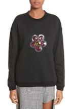 Women's Sandy Liang Barnacles Flower Sweatshirt Us / 36 Fr - Black
