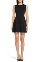 Women's Theory Pique Fit & Flare Dress - Black