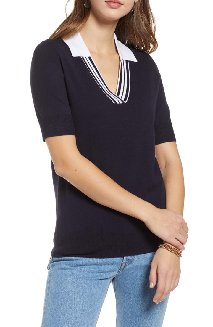 Women's 1901 Polo Sweater - Blue