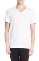 Men's Vince Slub V-neck T-shirt, Size - White