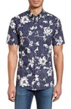 Men's Reyn Spooner Aloha Pareau Tailored Fit Sport Shirt - Blue