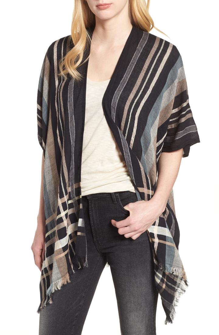 Women's Echo Poolside Plaid Open Cardigan