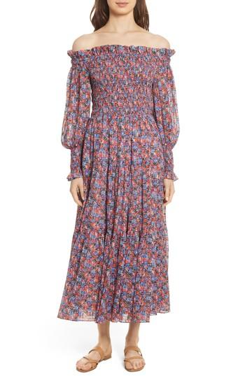 Women's Rebecca Taylor Cosmic Fleur Maxi Dress - Red