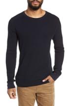 Men's Vince Regular Fit Waffle Knit Cotton Blend Crewneck T-shirt - Blue