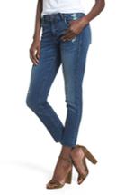 Women's Sts Blue Distressed Ankle Straight Leg Jeans
