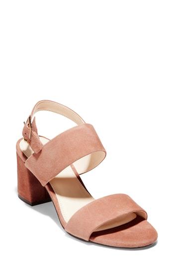 Women's Cole Haan Avani Block Heel Sandal .5 B - Brown